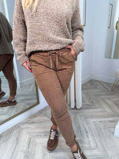 Cord Magic Pants - CARAMEL