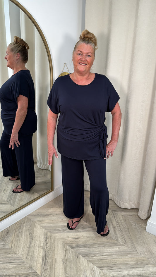 Amandine Toe Front Co-ord - NAVY
