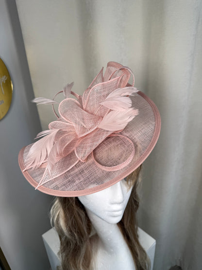Chaya Fascinator - Blush Pink