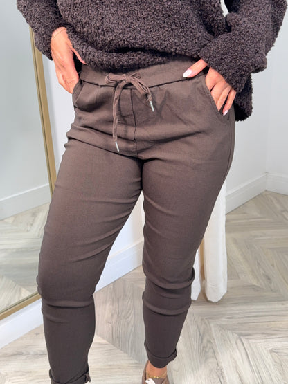 Magic Trousers - DARK BROWN