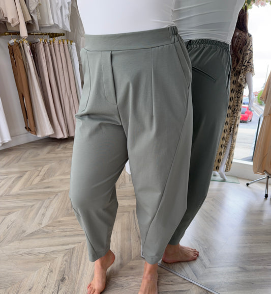 Penelope Balloon Trouser - Sage