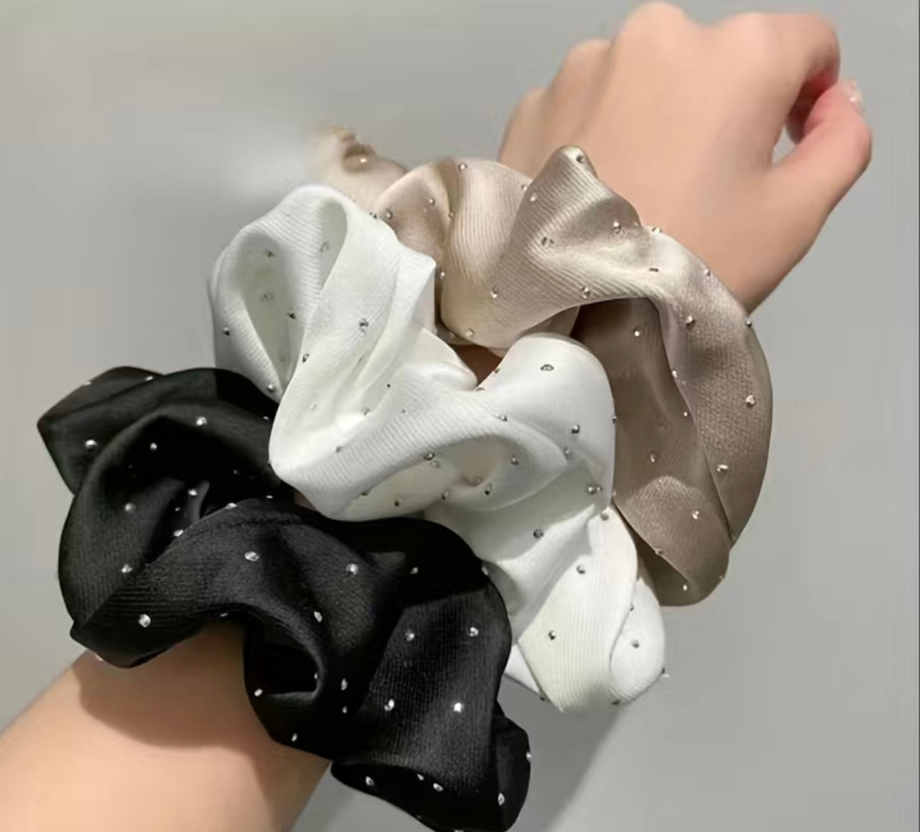 Diamanté Hair Scrunchies