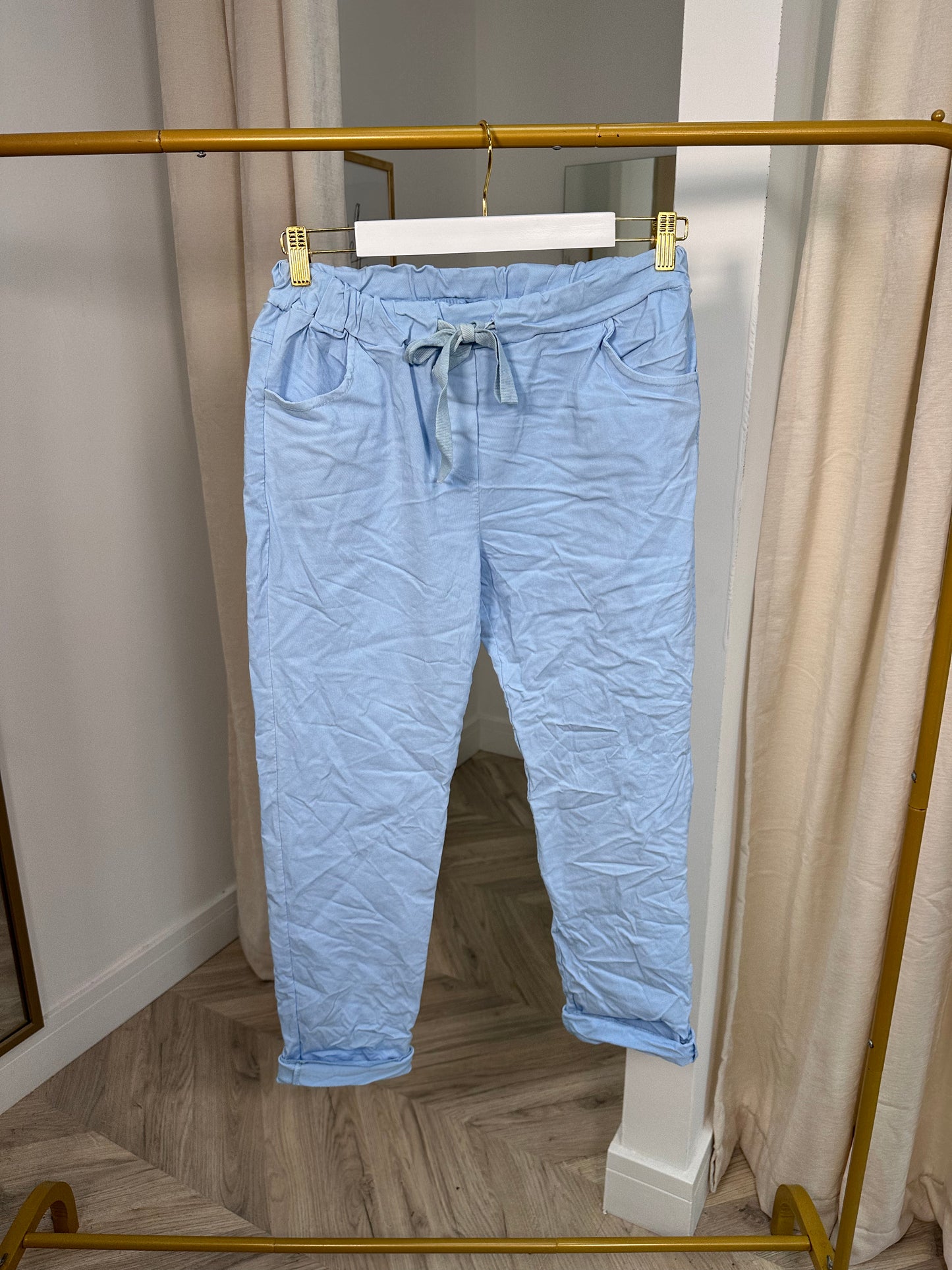 Pale Blue Magic Pants Trousers