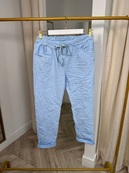 Pale Blue Magic Pants Trousers