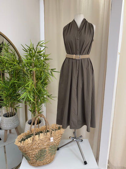 Portia Dress - Khaki