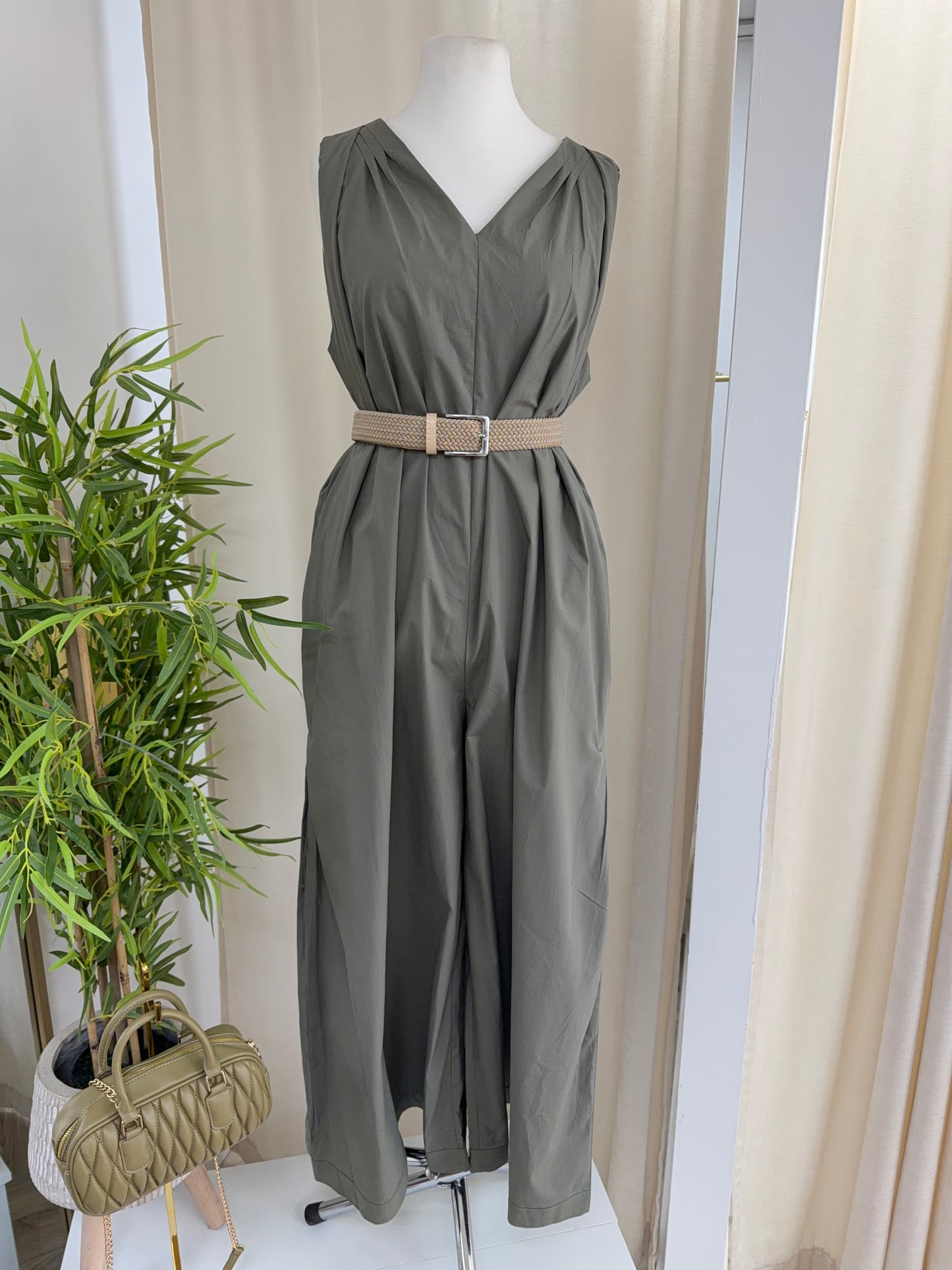 Georgina Jumpsuit - Light Khaki