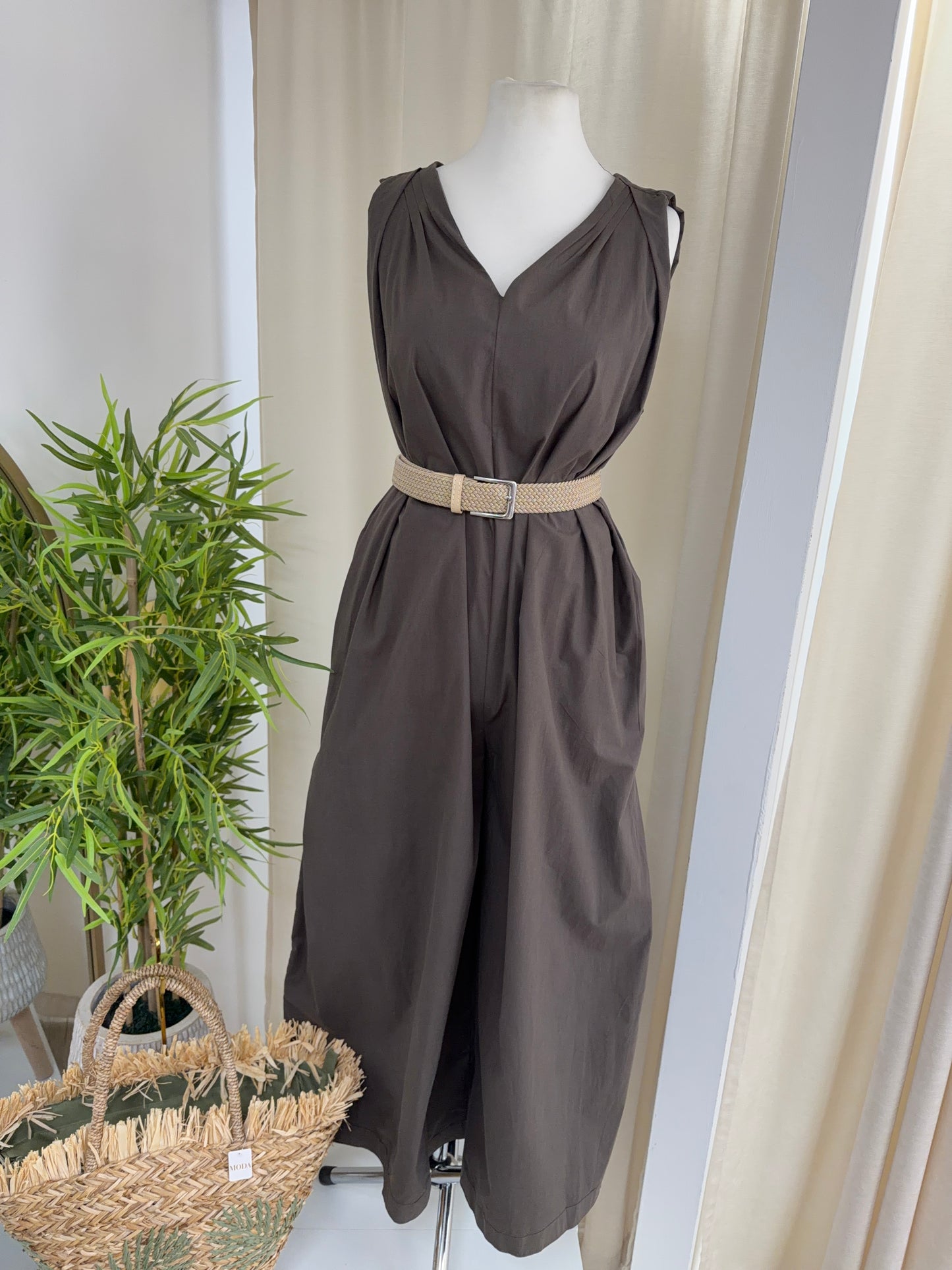 Georgina Jumpsuit - Dark Khaki
