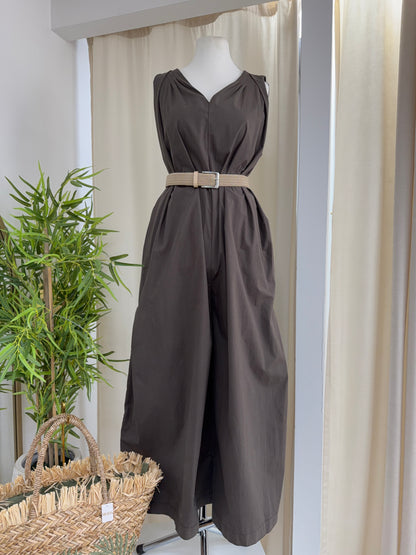 Georgina Jumpsuit - Dark Khaki