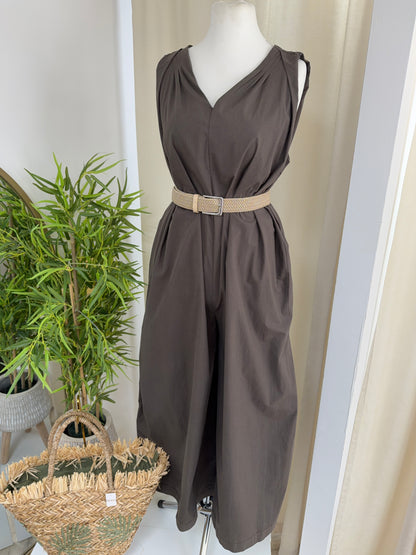 Georgina Jumpsuit - Dark Khaki
