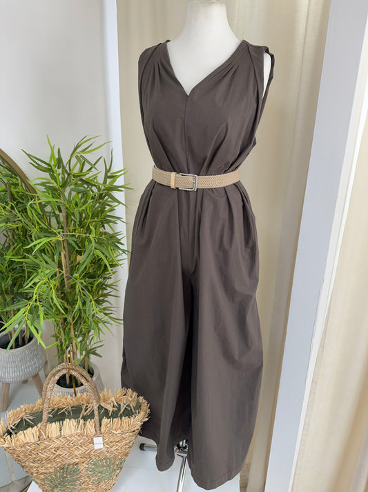 Georgina Jumpsuit - Dark Khaki