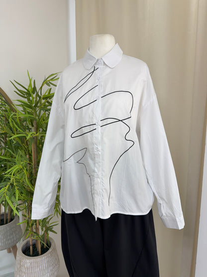 Charlotte White Buttoned Shirt