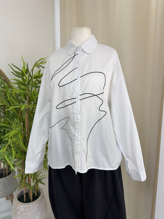 Charlotte White Buttoned Shirt