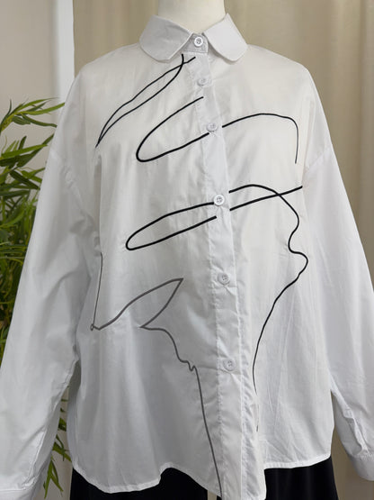 Charlotte White Buttoned Shirt