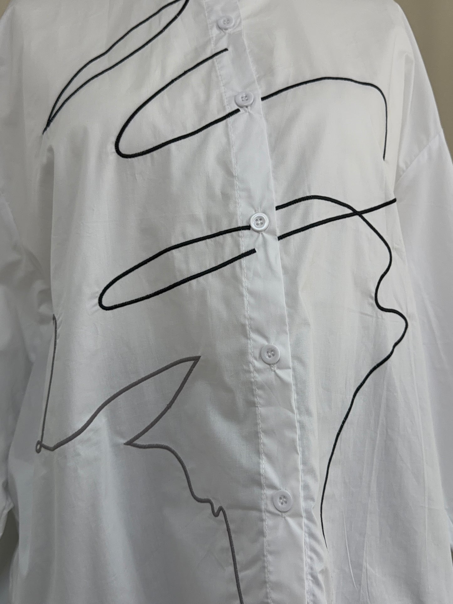 Charlotte White Buttoned Shirt