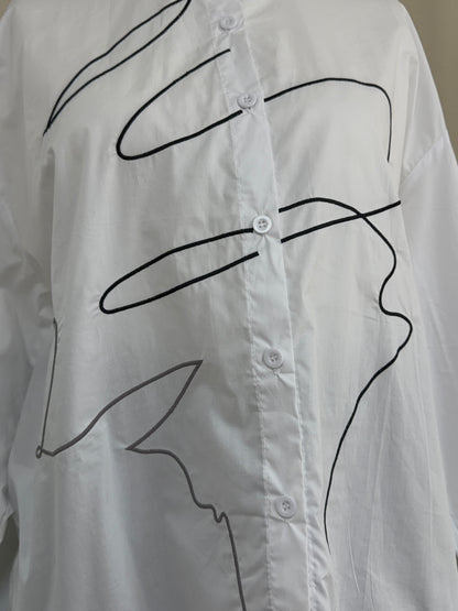 Charlotte White Buttoned Shirt